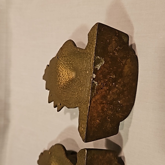 Vintage Cast Iron Bronze Plated Spanish Galleon Sailing Ship Bookends #584 - Picture 7 of 13